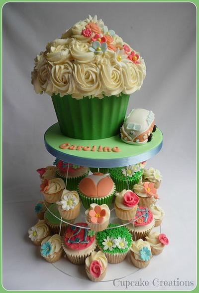 21st Birthday Cupcake Tower - Cake by Cupcakecreations