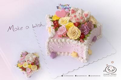 Starry Flowercake - Cake by Sugar Snake Cake