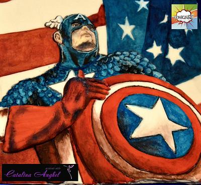 Capitan America- Comicake 2015 - Cake by Catalina Anghel azúcar'arte