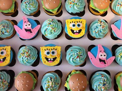 SpongeBob cupcakes - Cake by Dani Johnson