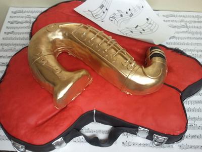 Saxophone - Cake by Cake Creations by Trish