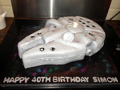 Millennium falcon - Cake by pat & emma