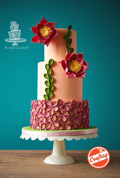 TWO-TONED PETAL Floral Inspired Cake - Cake by Violet - The Violet Cake Shop™