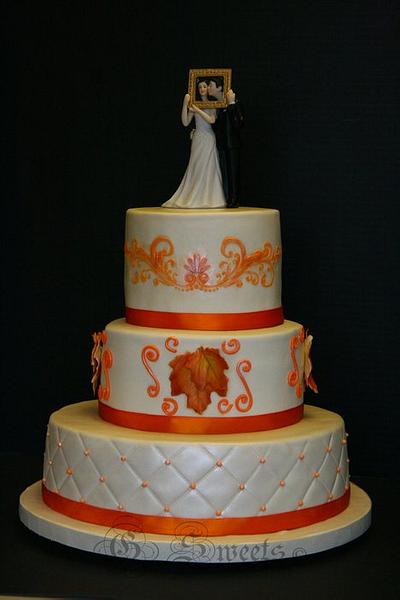 Autumn/Fall/Maple Wedding Cake - Cake by G Sweets