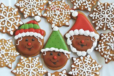 Merry Gingerbread Man Cookies - Cake by Tea Party Cakes