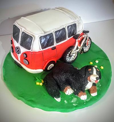 Vw bus cake - Cake by Coffelover