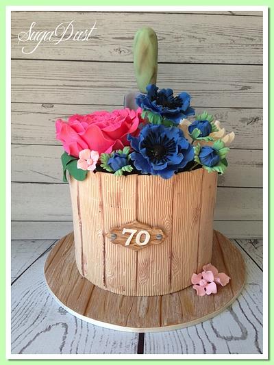 Gardener's 70th Surprise - Cake by Mary @ SugaDust