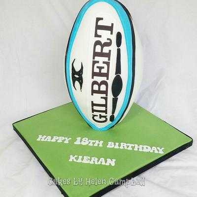 Rugby Ball - Cake by Helen Campbell