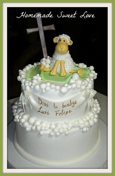 Baptism cake - Cake by  Brenda Lee Rivera 