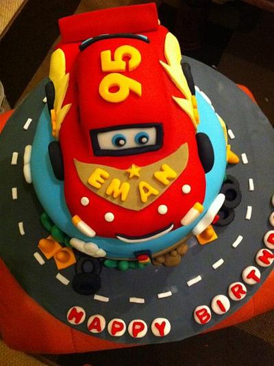 Cars Themed 1st Birthday Cake - Cake by Ambeverly