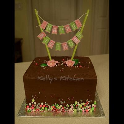 Simple birthday cake - Cake by Kelly Stevens