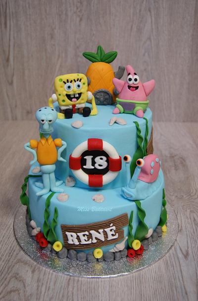 SpongeBob! - Cake by MissBaktaart
