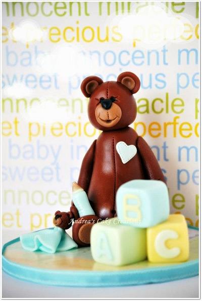Baby bear  - Cake by Andrea'sCakeCreations