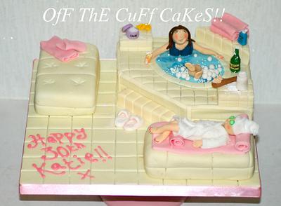A day at the spa - Cake by OfF ThE CuFf CaKeS!!