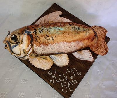 Carp - Fishing cake - Cake by Lesley Southam