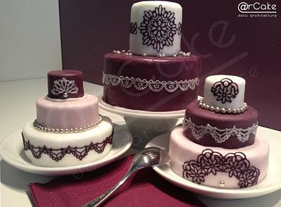 minicake with lace - Cake by maria antonietta motta - arcake -