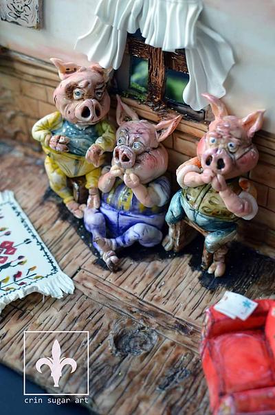 The tree little pigs - Cake by Crin sugarart
