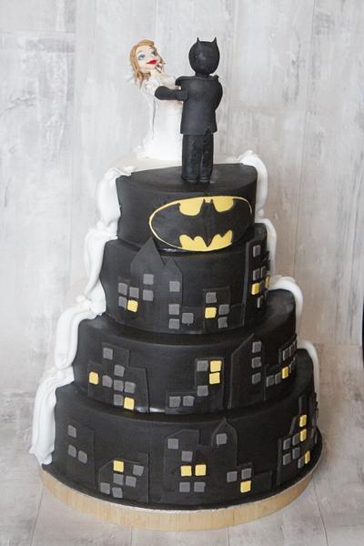 Batman theme Wedding Cake  - Cake by Kalina