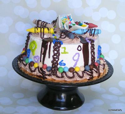 #2 nephew's art cake1 - Cake by Sweet Dreams by Heba 