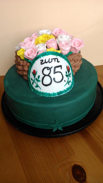 Blumenkorb  - Cake by sandrala81