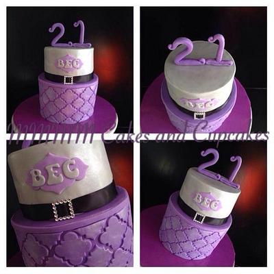 21st Quatre Foil cake - Cake by Mmmm cakes and cupcakes