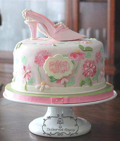 Floral Bridal Shower Cake - Cake by Decadentcakecompany
