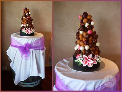 Crouqembouche Tower - Cake by MissPiggy