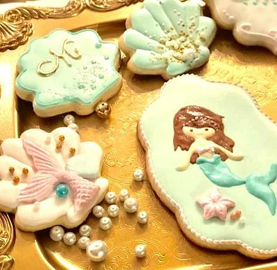 Mermaid cookies - Cake by Claudia Smichowski