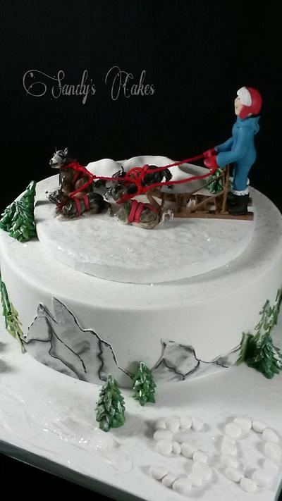 Husky  Dogsledding - Cake by Sandy's Cakes - Torten mit Flair