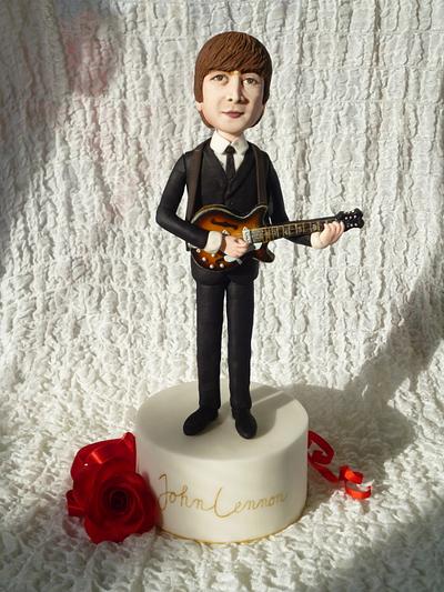 John Lennon Cake Topper - Cake by Petra Krátká (Petu Cakes)