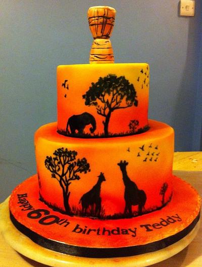 African sunset - Cake by El Pastel