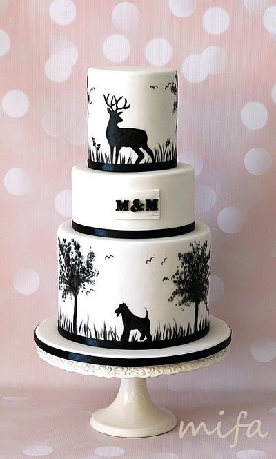 Woodland wedding cake - Cake by Michaela Fajmanova