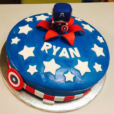 Captain America Funko Pop Cake - Cake by ChrissysCreations