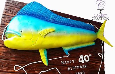 3D Mahi Mahi cake - Cake by Cakery Creation Liz Huber