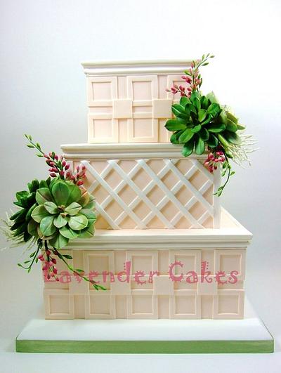 Succulents - Cake by Jenny Gibson