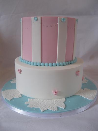 first anniversary cake - Cake by jen lofthouse