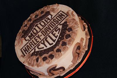 Harley Davidson groom's cake - Cake by Marney White