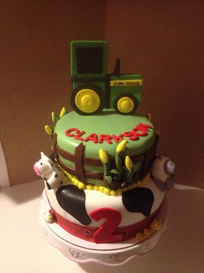 John Deere birthday cake - Cake by Carolyn's Creative Cakes