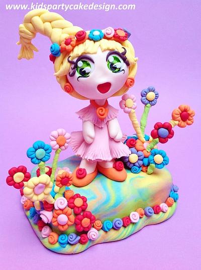 Lolo "the flower power" - Cake by Maria  Teresa Perez