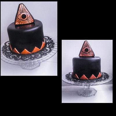 Illuminati themed Birthday Cake  - Cake by Jenn Szebeledy  ( Cakeartbyjenn_ )