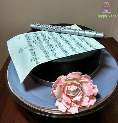 Flute cake  - Cake by Eleni Georga 