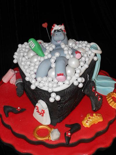 R & R Lovely Hippo - Cake by Maria Cazarez Cakes and Sugar Art