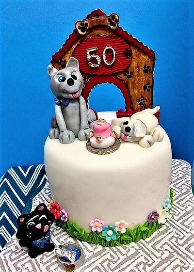 Doggies cake - Cake by Fun Fiesta Cakes  