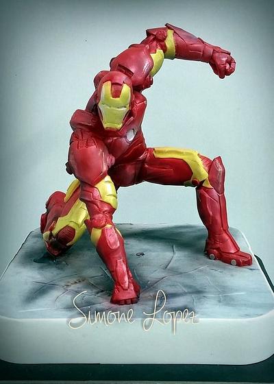 Iron Man Cake Topper - Cake by simonelopezartist