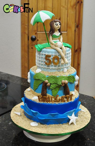 Beach volleyball cake - Cake by Cakes For Fun