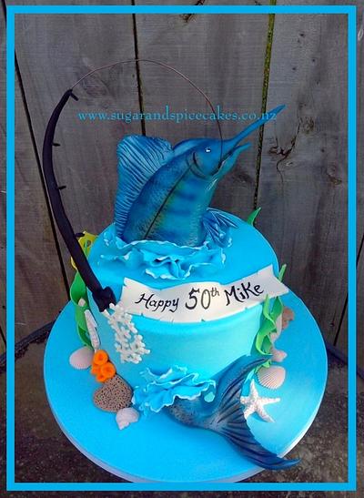Blue Marlin Cake - Cake by Mel_SugarandSpiceCakes