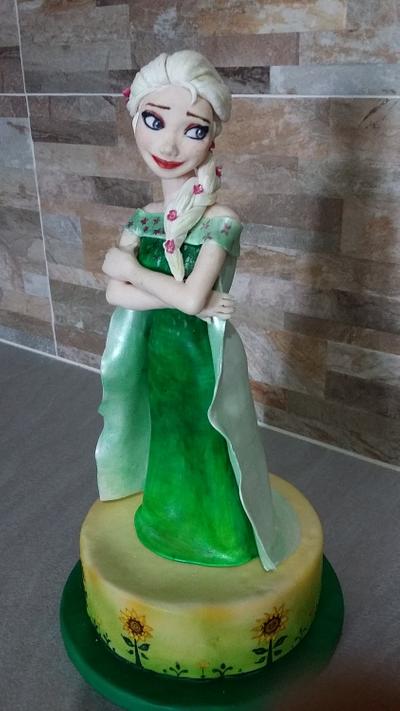 Elsa frozen  - Cake by Costy
