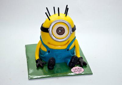 Minion - Cake by Lenkydorty
