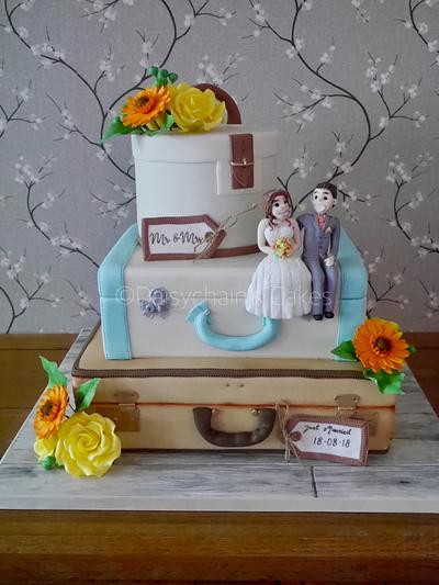 Suitcase wedding cake - Cake by Daisychain's Cakes