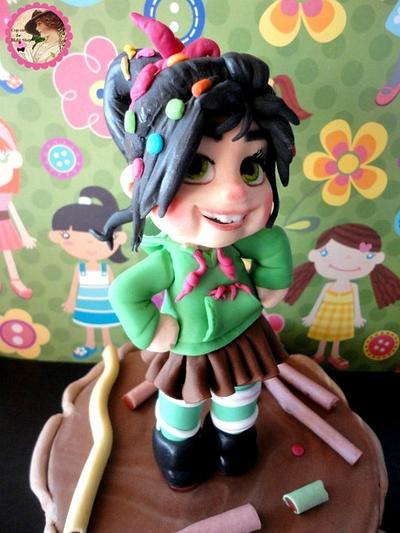 Vanellope von Sweetz Sugar Figure - Cake by M Sugar Doll